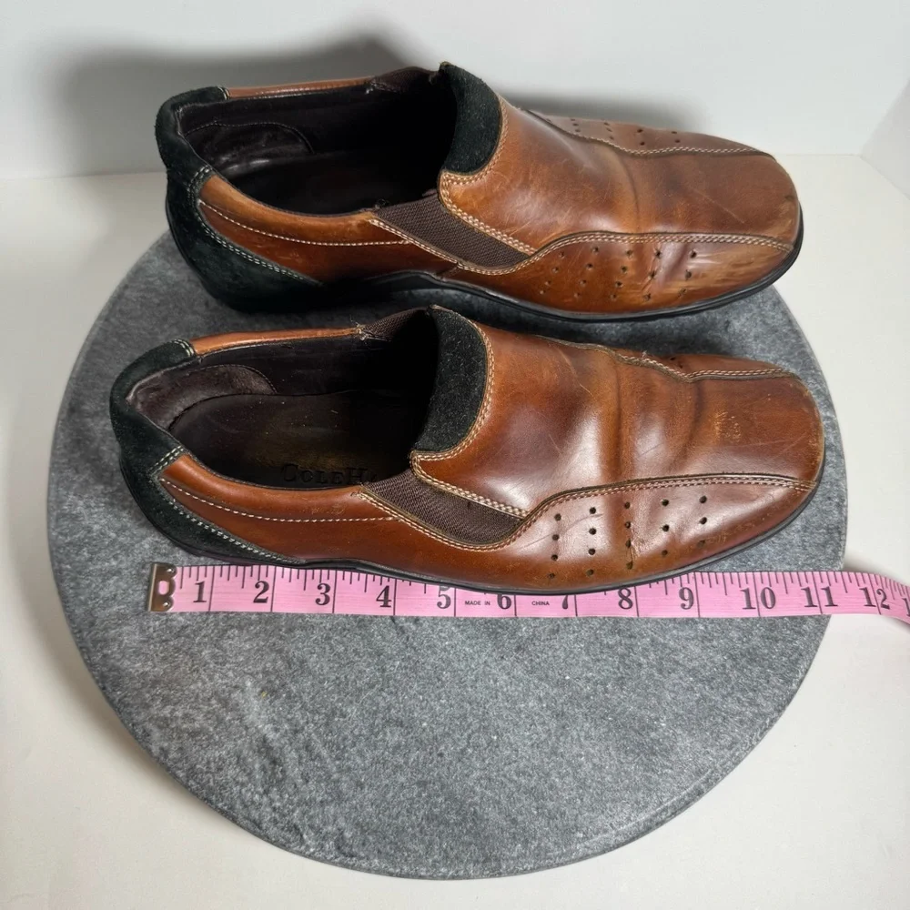Cole Haan Country Trucker Leather Brown Clogs Shoes 9 9.5